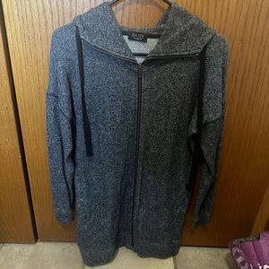 Gray zip up sweatshirt